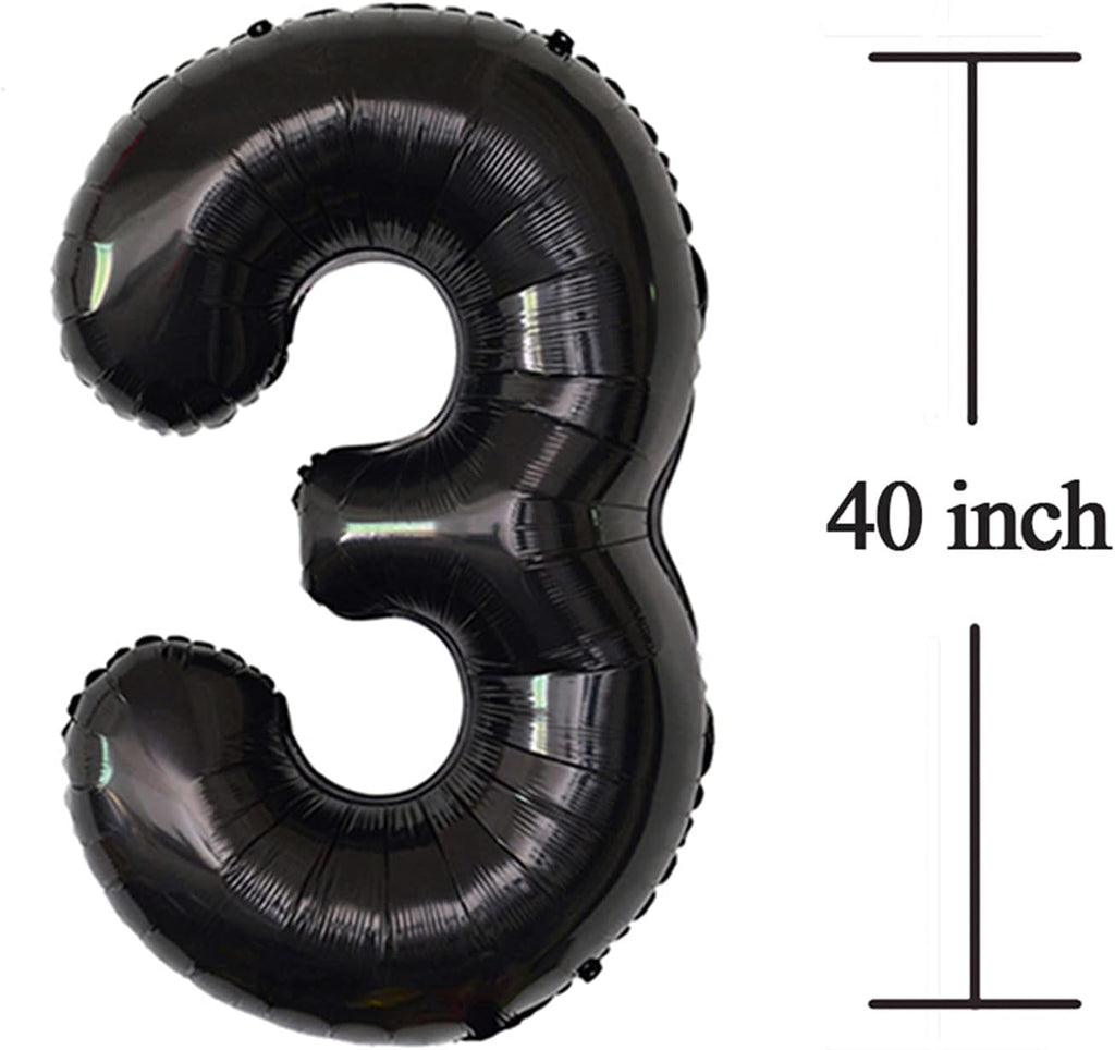 Skiennix Jumbo Number 30 Balloons - Giant Foil Mylar for 30th Birthday & Anniversary Celebrations