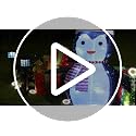 3D Lighted Penguin Christmas Decoration with Solar Panel & Remote, 8 Modes, Brightness Levels, IP44 Outdoor Holiday Yard Decor