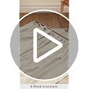 100% Blackout Curtains 84 Inch - Thermal Insulated Grommet Drapes, Cream (Set of 2)