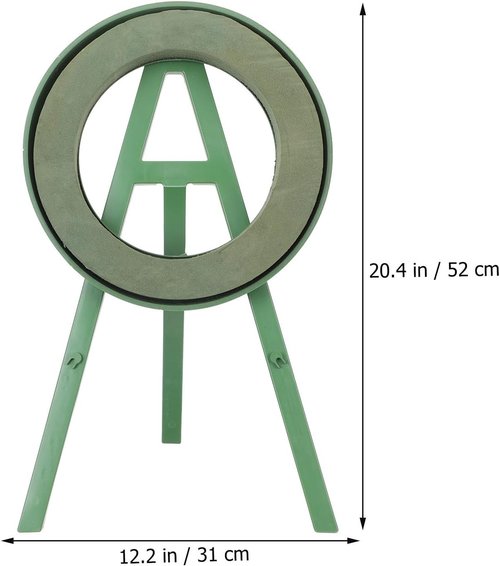 Cabilock Funeral Wreath Stand - 20.47 Inch Chrysanthemum Flower Rack for Cemetery Displays
