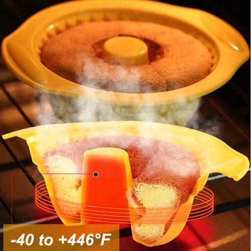 Acidea Nonstick Silicone Bakeware Set - 7-Piece BPA-Free Heat Resistant Baking Kit with Brush for Cakes & Muffins