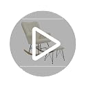 Teddy Sherpa Rocking Chair with Ottoman, Padded Nursery Glider