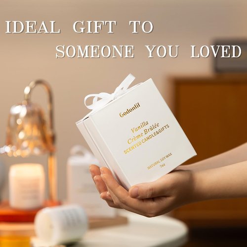 GODONLIF Lavender Scented Soy Wax Candle - Unique Birthday Gift for Women, Best Friends & Moms