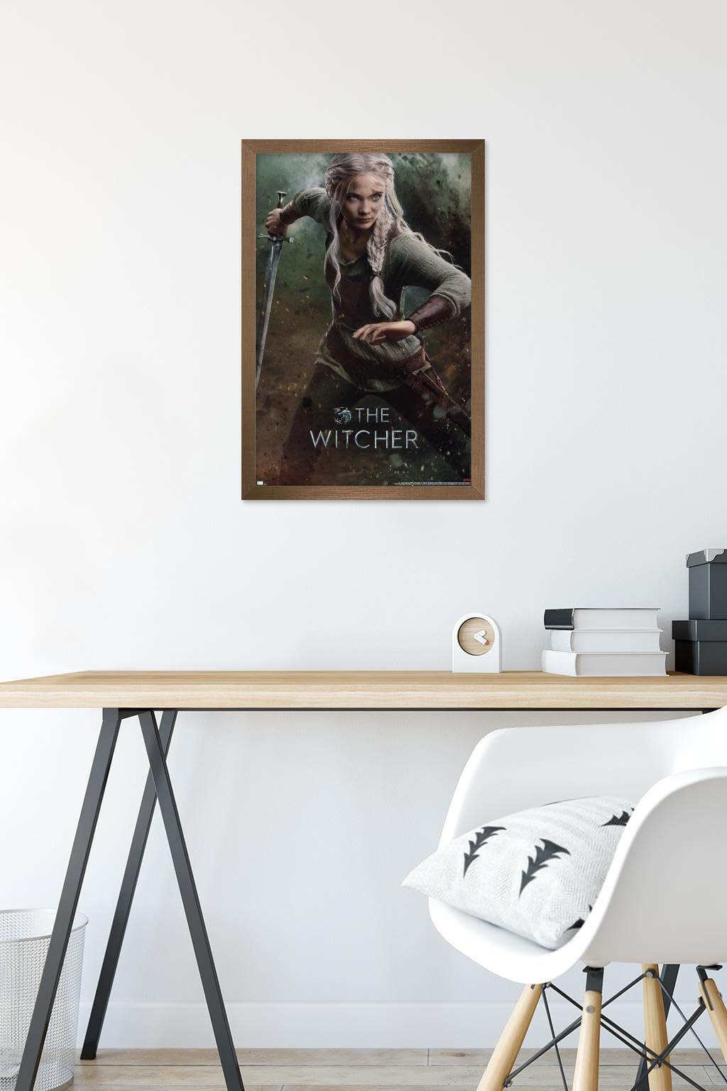 Netflix The Witcher: Season 3 - Ciri One Sheet Wall Poster, 22.4L" x 14.7W", Bronze Framed Version