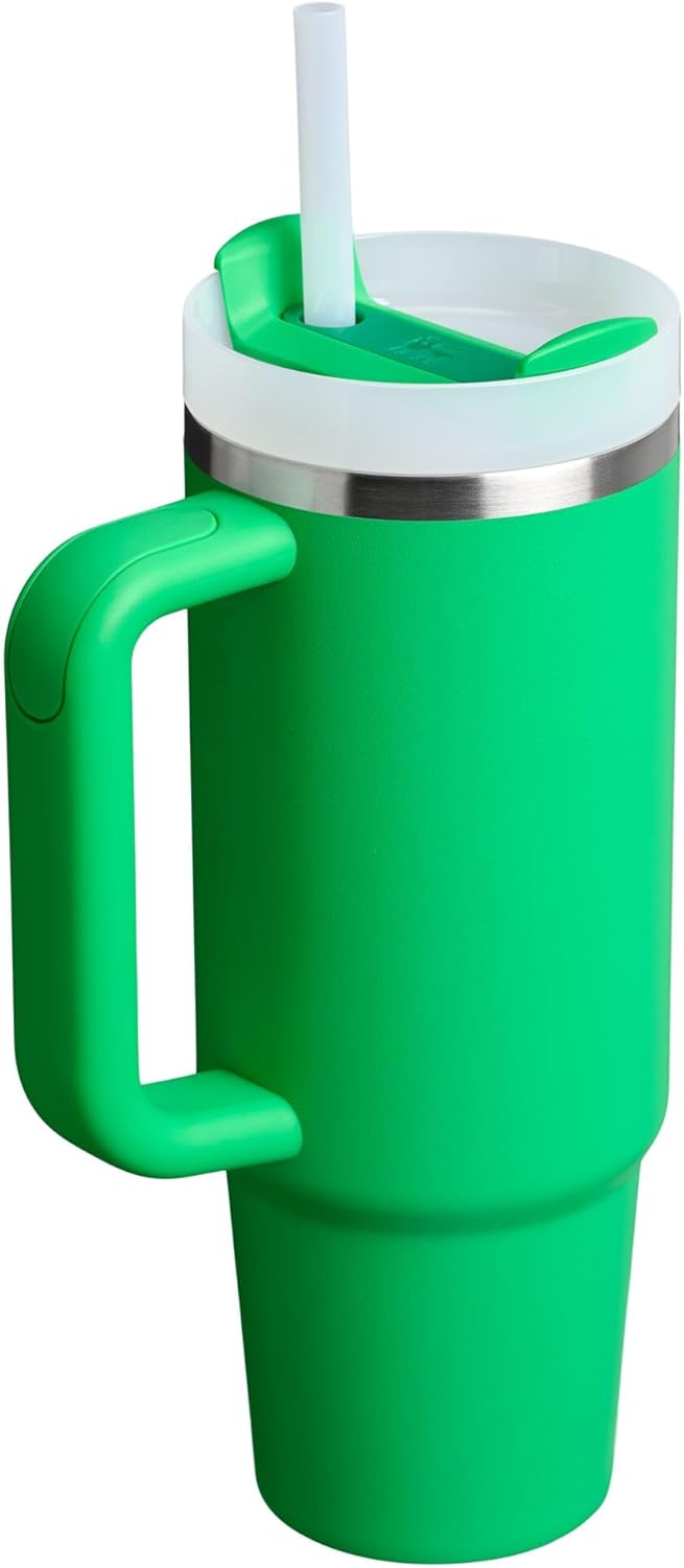 STANLEY Quencher H2.0 Tumbler - 30 oz Insulated Stainless Steel Cup with Handle & Straw | Meadow Color
