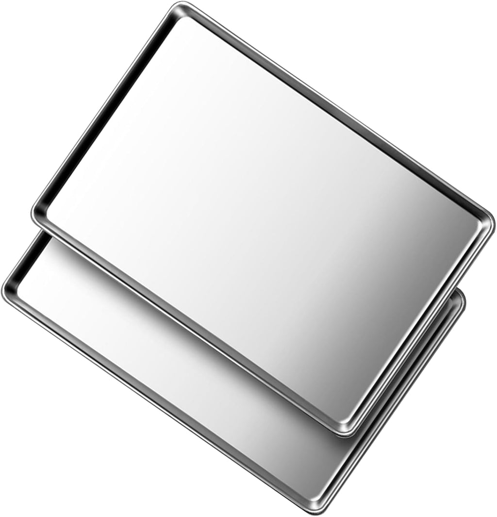 Skiennix Baking Sheet Set - Heavy Duty Stainless Steel Cookie Pans | Non-Toxic, Easy Clean, 5 Sizes (9-18 Inch)