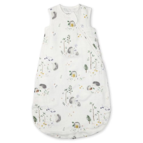 Loulou Lollipop Wearable Baby Sleep Bag 0.5 TOG Muslin, 2-Way Zipper, Lightweight & Breathable, Spring & Summer Sleep Sack for Infant & Toddler, Hedgehogs 18-36 Months