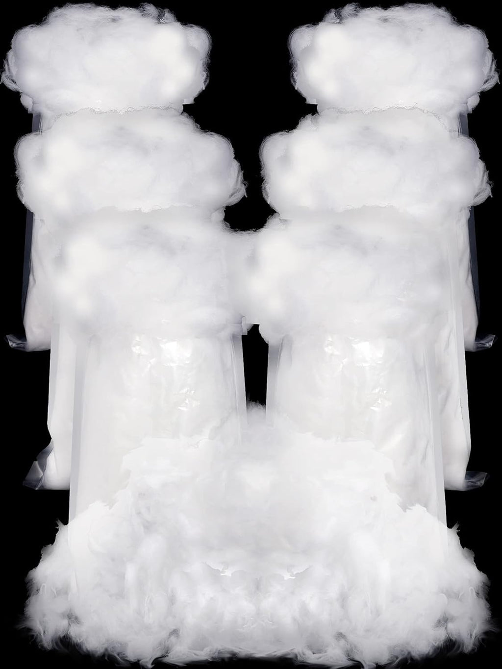 Riakrum Fake Snow | Fluffy Artificial Cotton Decor for Winter Mantle - 360g Indoor Christmas Decoration