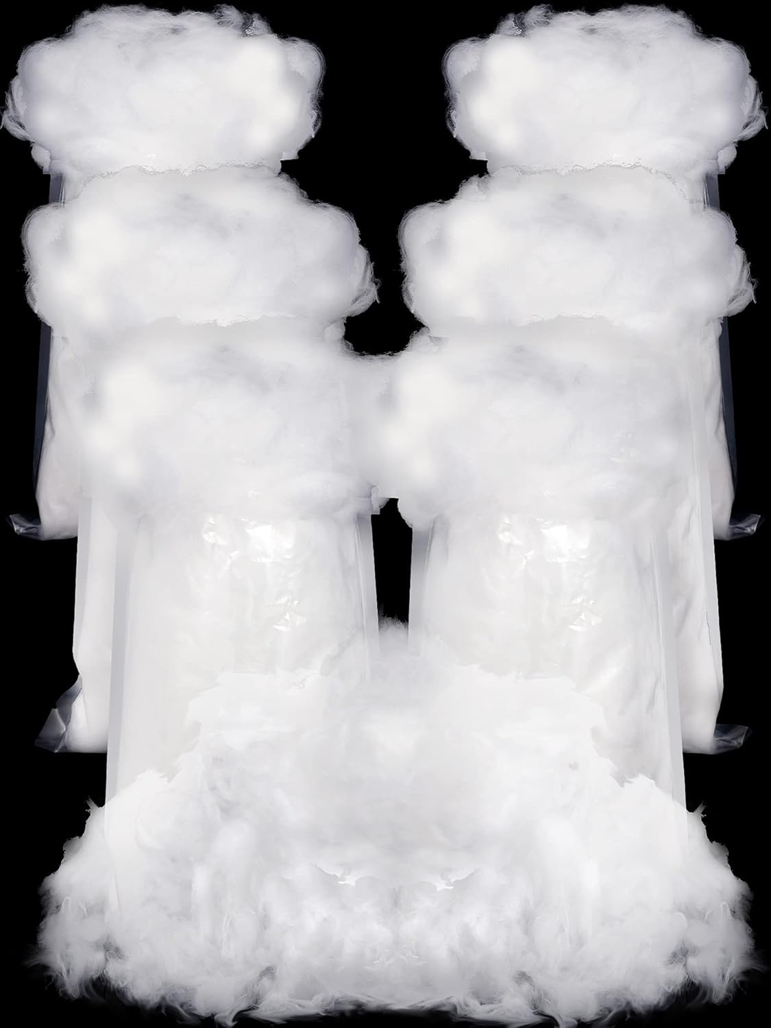 Riakrum Fake Snow | Fluffy Artificial Cotton Decor for Winter Mantle - 360g Indoor Christmas Decoration
