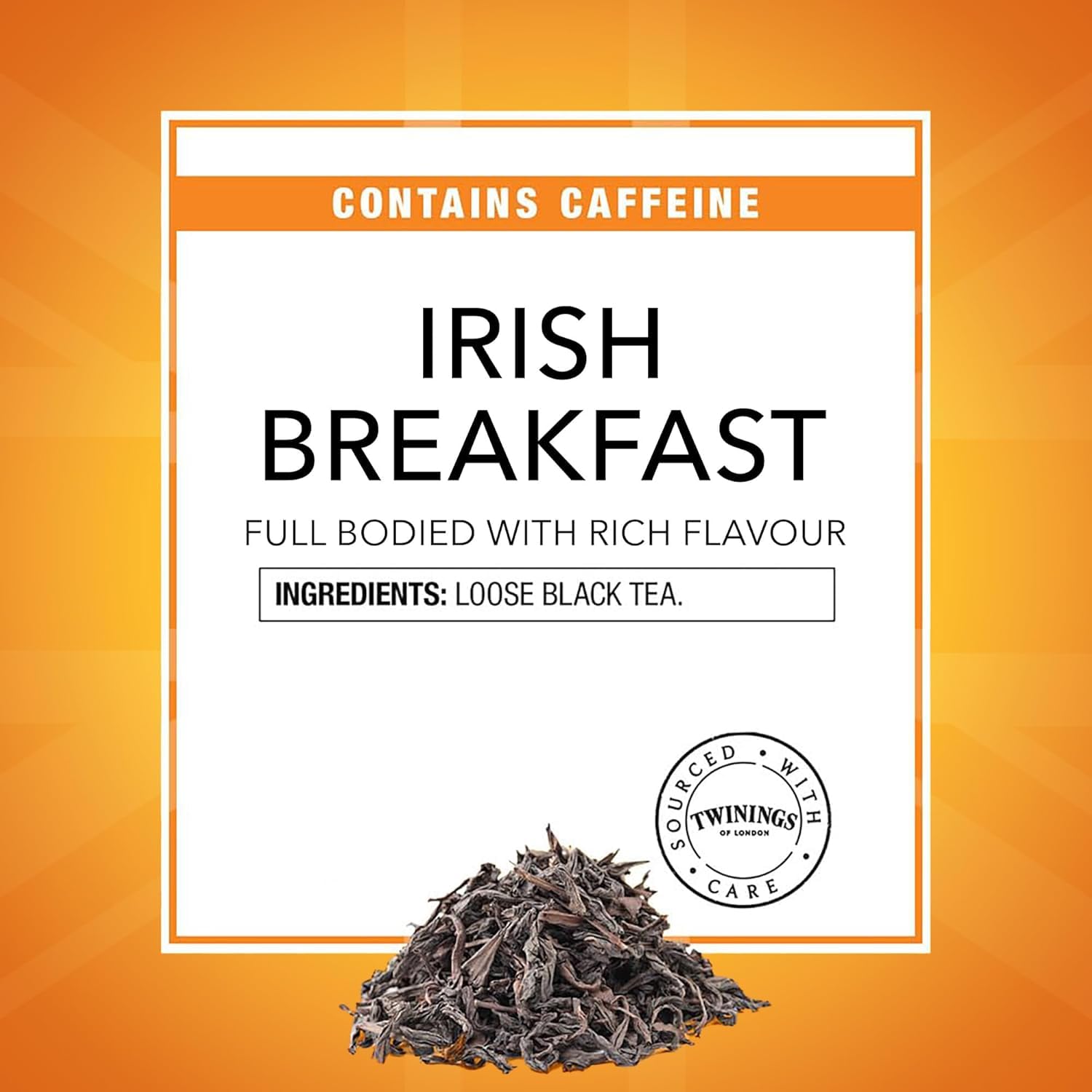 Twinings Irish Breakfast Loose Tea - Robust Caffeinated Black Tea Leaves, 3.53 Ounce Tin | Smooth & Flavorful