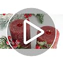 Conelist 2-Pack Burgundy Christmas Pillar Candles 3 x 6in with Pine Branch
