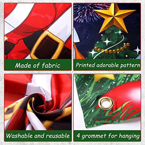 Panelee Christmas Santa Door Cover Backdrop Photo Booth Prop 72 x 36 in