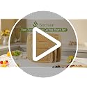 Socisen 4-Piece Bamboo Cutting Board Set with Non-Slip Feet – 17.5 x 12 in, Two-Tone