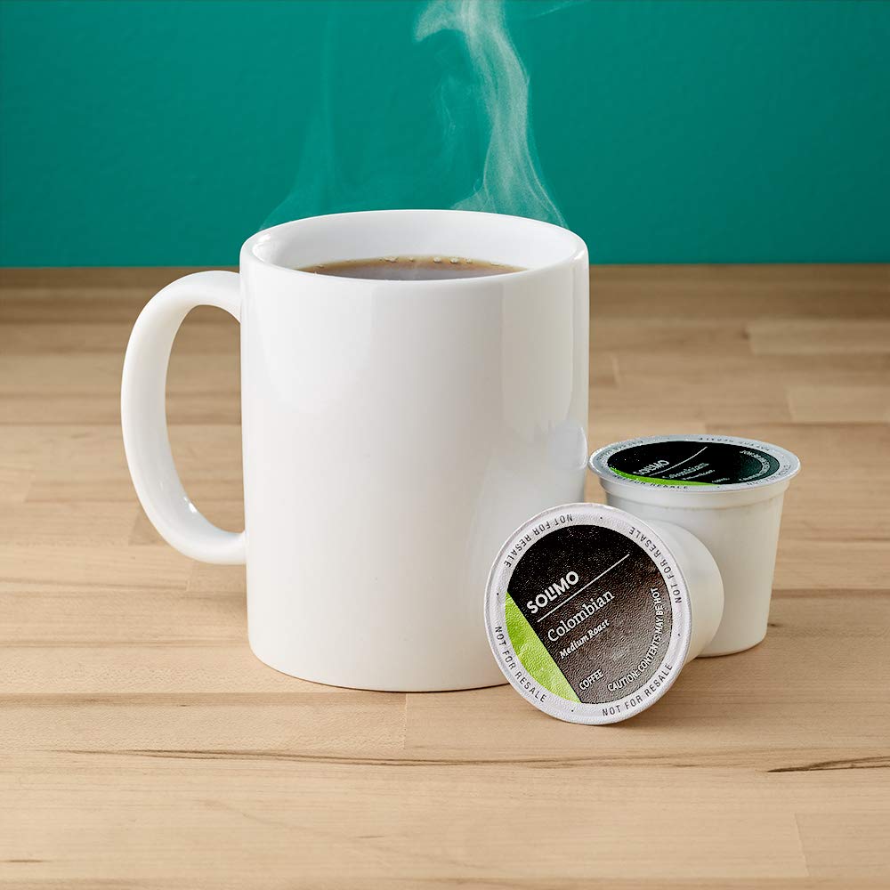 Solimo Medium Roast Colombian Coffee Pods - Compatible with Keurig 2.0 | 24 Count