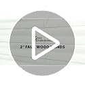 Cordless 2-Inch Faux Wood Horizontal Window Blind, White (35" W x 60" H)