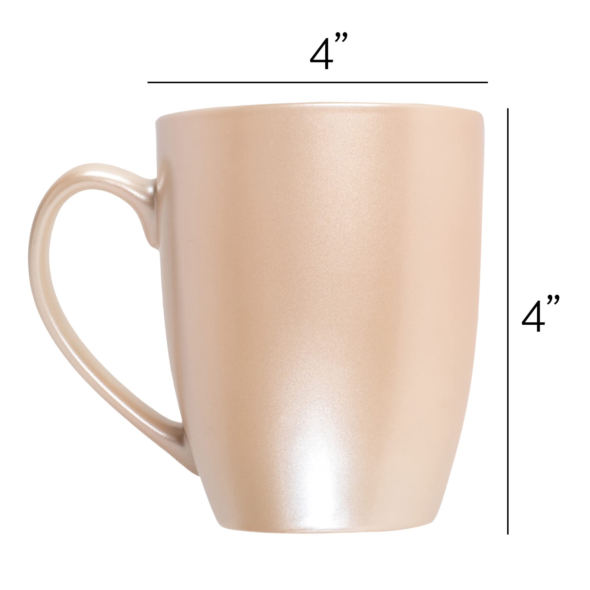 Elanze Designs Let Your Light Shine Precious Pearl 10 ounce New Bone China Coffee Cup Mug