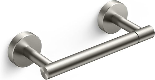 FORIOUS Toilet Paper Holder - Rustproof Stainless Steel Double Post Design | Brushed Nickel Finish