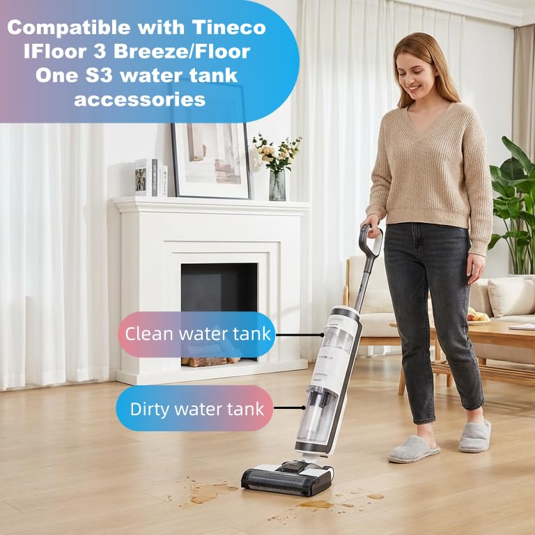 Clean Water Tank Replacement for Cordless Wet Dry Vacuum Floor Washer