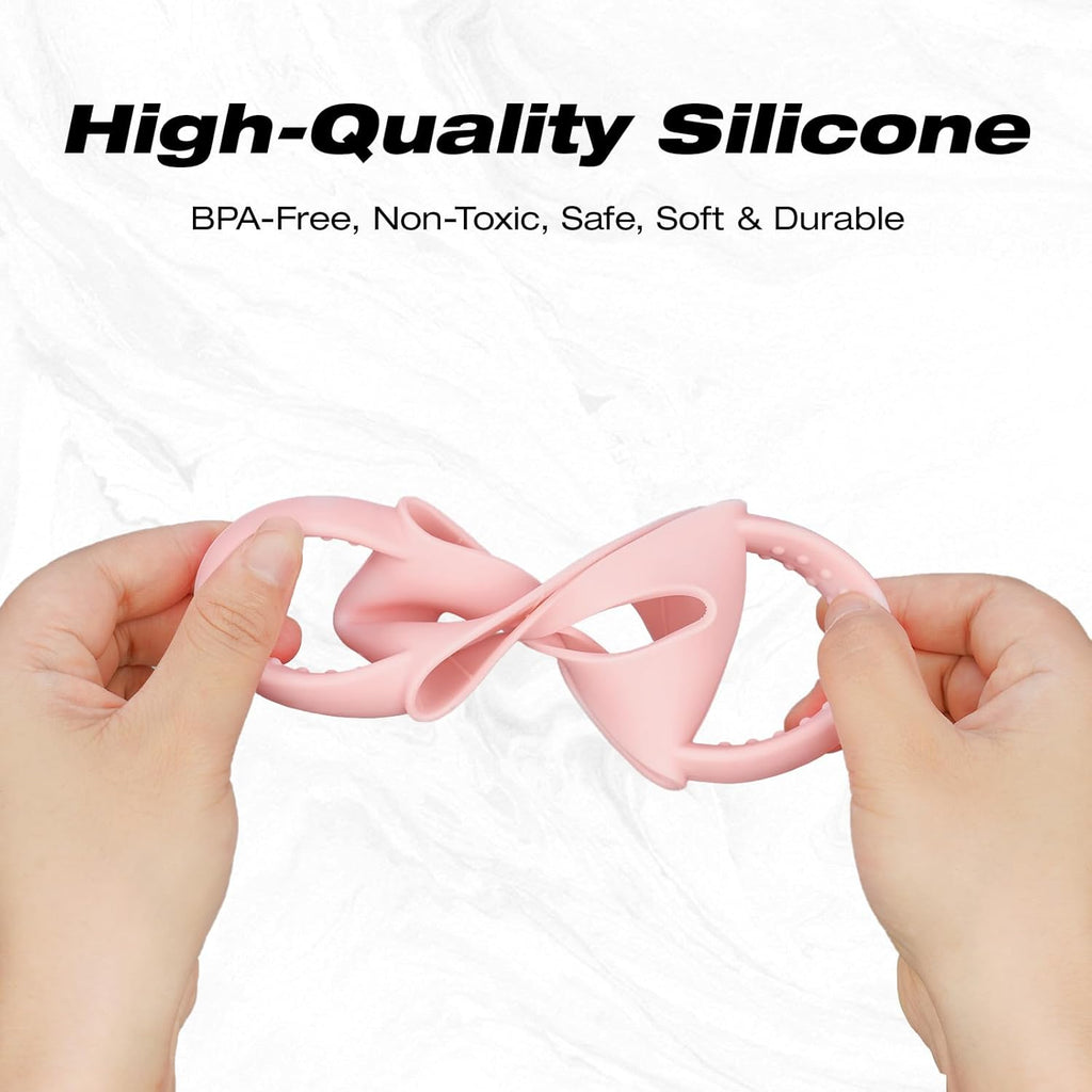 NiHome Silicone Dual-Handle Tumbler Grip - Fits 14oz Stanley & 12oz Zak Owala Cups | 2PCS for Home & Travel