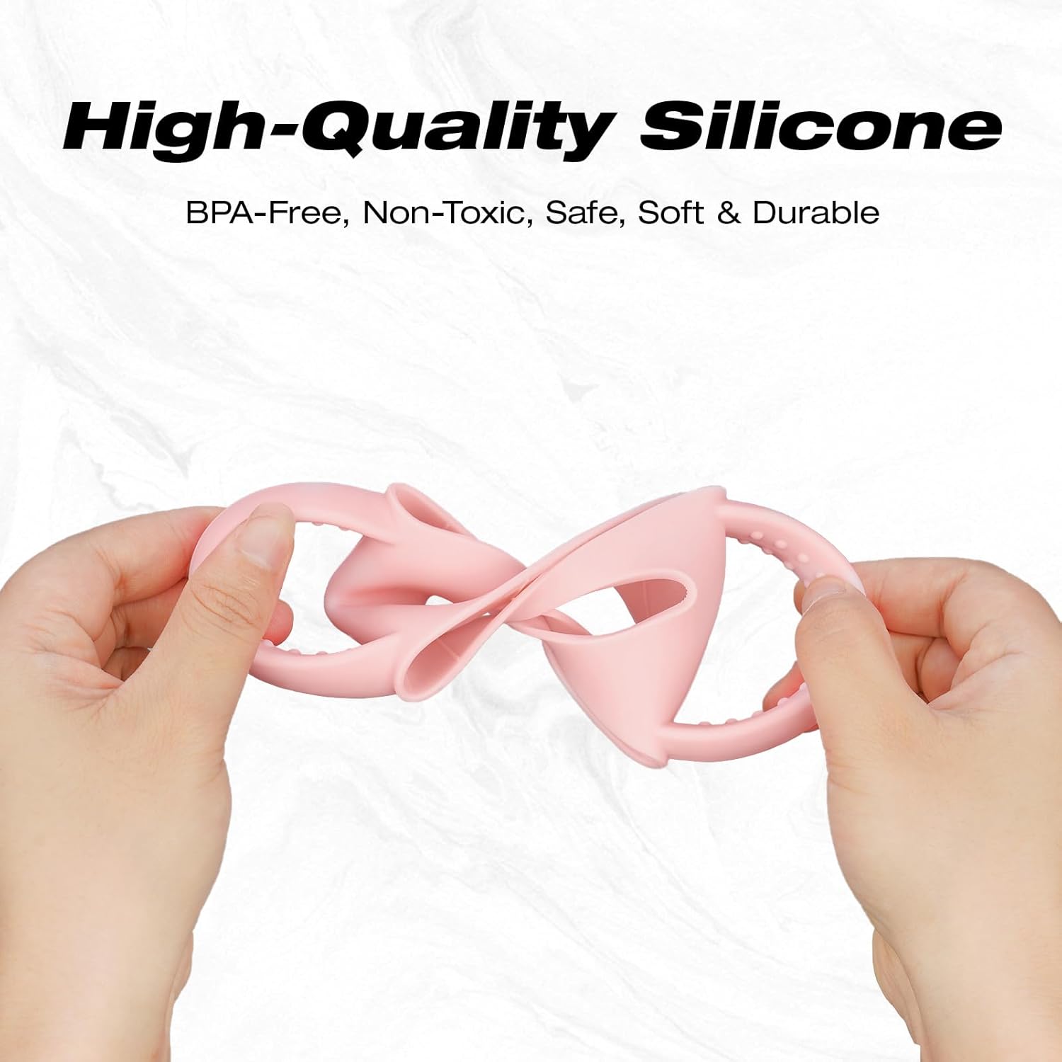 NiHome Silicone Dual-Handle Tumbler Grip - Fits 14oz Stanley & 12oz Zak Owala Cups | 2PCS for Home & Travel
