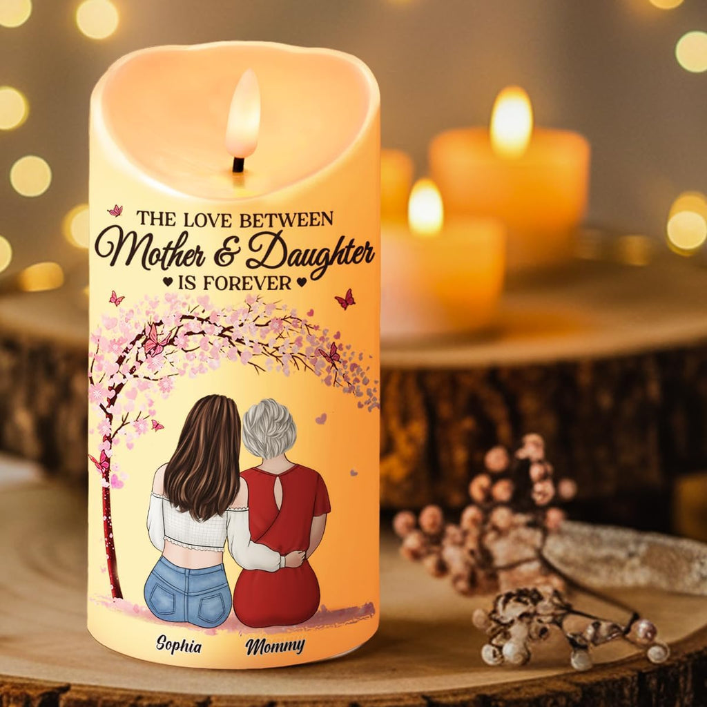 Regine Switzerland Personalized LED Flameless Candles - Mother & Daughter Gift for Special Occasions