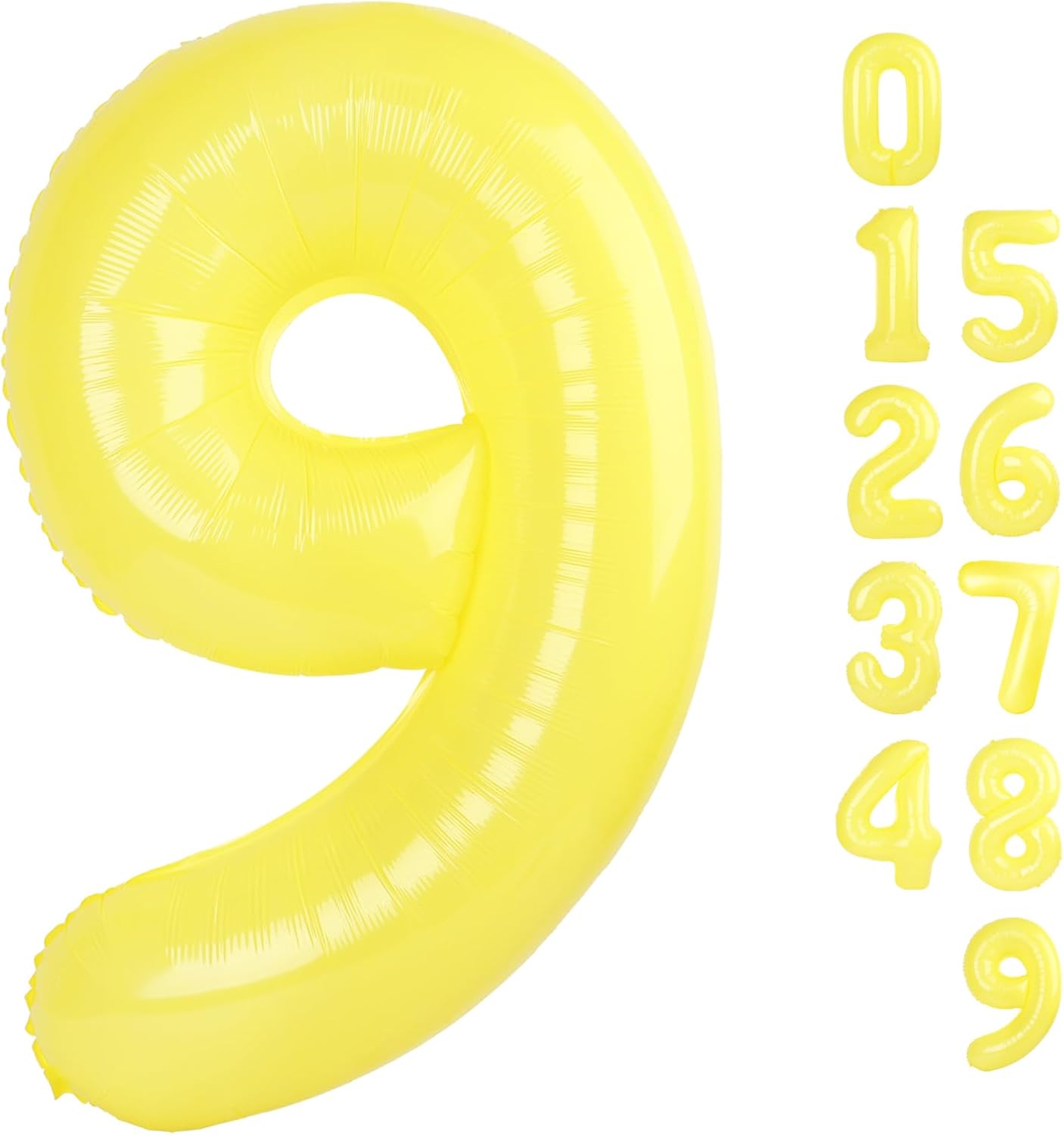 40-Inch Yellow Number 9 Balloon - Perfect for Birthday, Engagement, Wedding, Graduation Celebrations