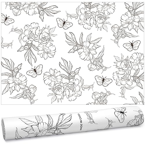Scented Drawer Liners 10 Sheets - Fragrant Linen Butterfly Pattern, Large Size, Non-Adhesive Home Decor