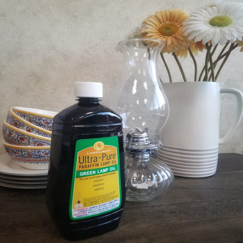 32 Oz. Green Ultra-Pure Lamp Oil for Oil Lamps