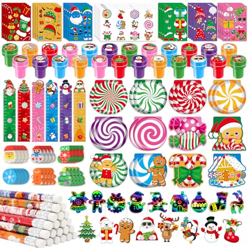 BenLouis 24 Gingerbread Christmas Stationery Set Party Favors for Kids