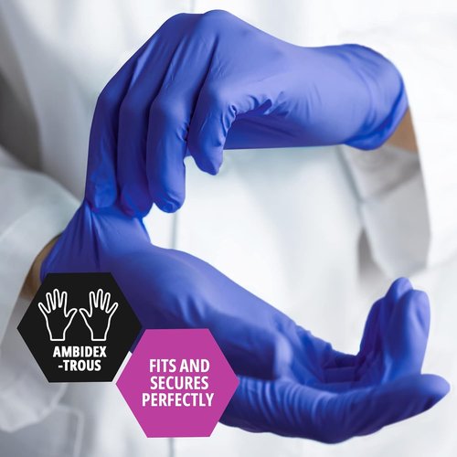 Med Pride Nitrile Medical Exam Gloves - Disposable, Powder & Latex-Free | Ideal for Doctors & Nurses