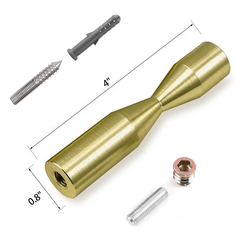 GeLive Gold Wine Pegs for Wall Mounted Wine Bottle Holder Vino Pins for 6 Bottles of Wine Display on Wood Surface Concrete Wall Stylish Wine Rack Modern Wall Wine Storage Aluminum Alloy