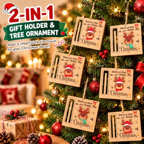 Dansydaisy 12 Pcs Christmas Elk Money Holder Ornaments Chic Style – Rustic Wallet Gifts