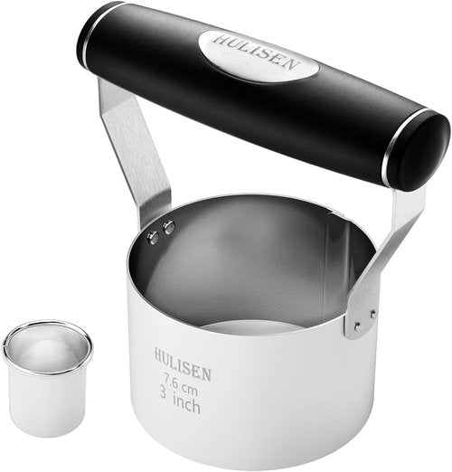 HULISEN Stainless Steel Biscuit Cutter - 3 Inch Round Design with Soft Grip Handle | Perfect Gift Package