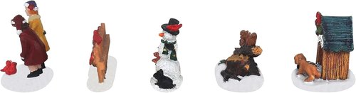 Christmas Village Figurines Set - 5-Piece Holiday Decoration for Indoor Displays | Perfect Gift Idea
