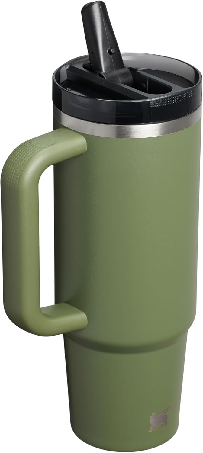 STANLEY Quencher ProTour 30 oz Tumbler - Leakproof Lid, Built-In Straw & Handle | Insulated Stainless Steel | BPA-Free - Dried Pine VRT