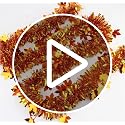 33FT Maple Leaf Tinsel Garland - Gold & Copper Metallic Fall Decor