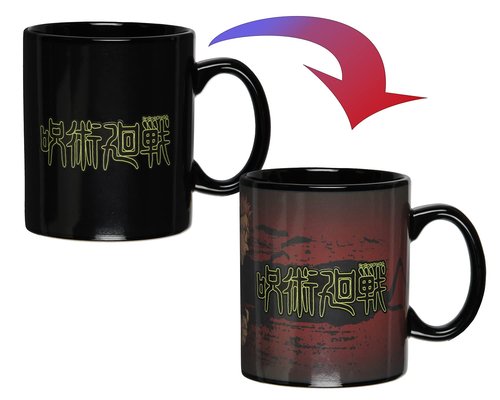 JUST FUNKY Jujutsu Kaisen Yuji Itadori Anime Manga Heat Reactive Color Changing 16 OZ. Tea Coffee Mug Cup