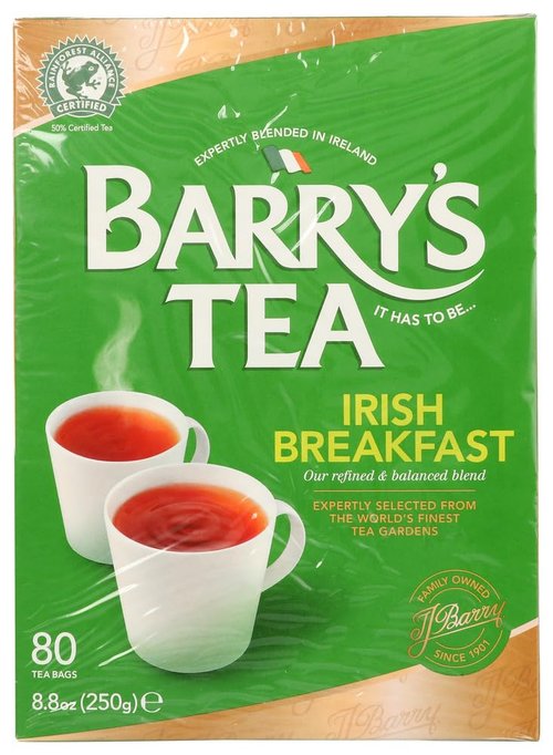 Barry's Tea Irish Breakfast Tea - Bold Flavor | 80 Count Box