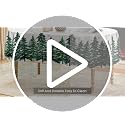 Horaldaily 90-Inch Blue Christmas Round Tablecloth with Pine Tree Snow Design