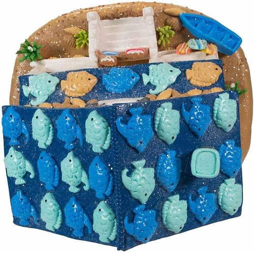 Kurt S. Adler 8-Inch Gingerbread Beach House | Festive Holiday Decor with C7 Bulb