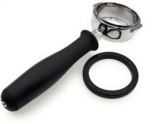 MacMaxe Bottomless Portafilter Handle with Replacement Gasket for Rancilio Silvia Epoca and Classe