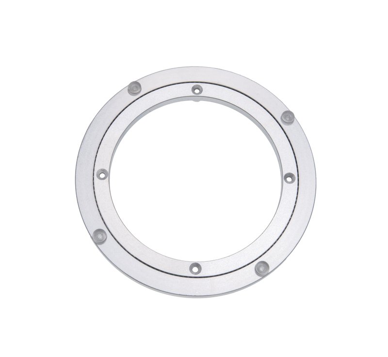 Dailydanny Aluminum Heavy Duty Lazy Susan Rotating Turntable Bearing Swivel Plate Hardware for Dining-Table (8 inch)