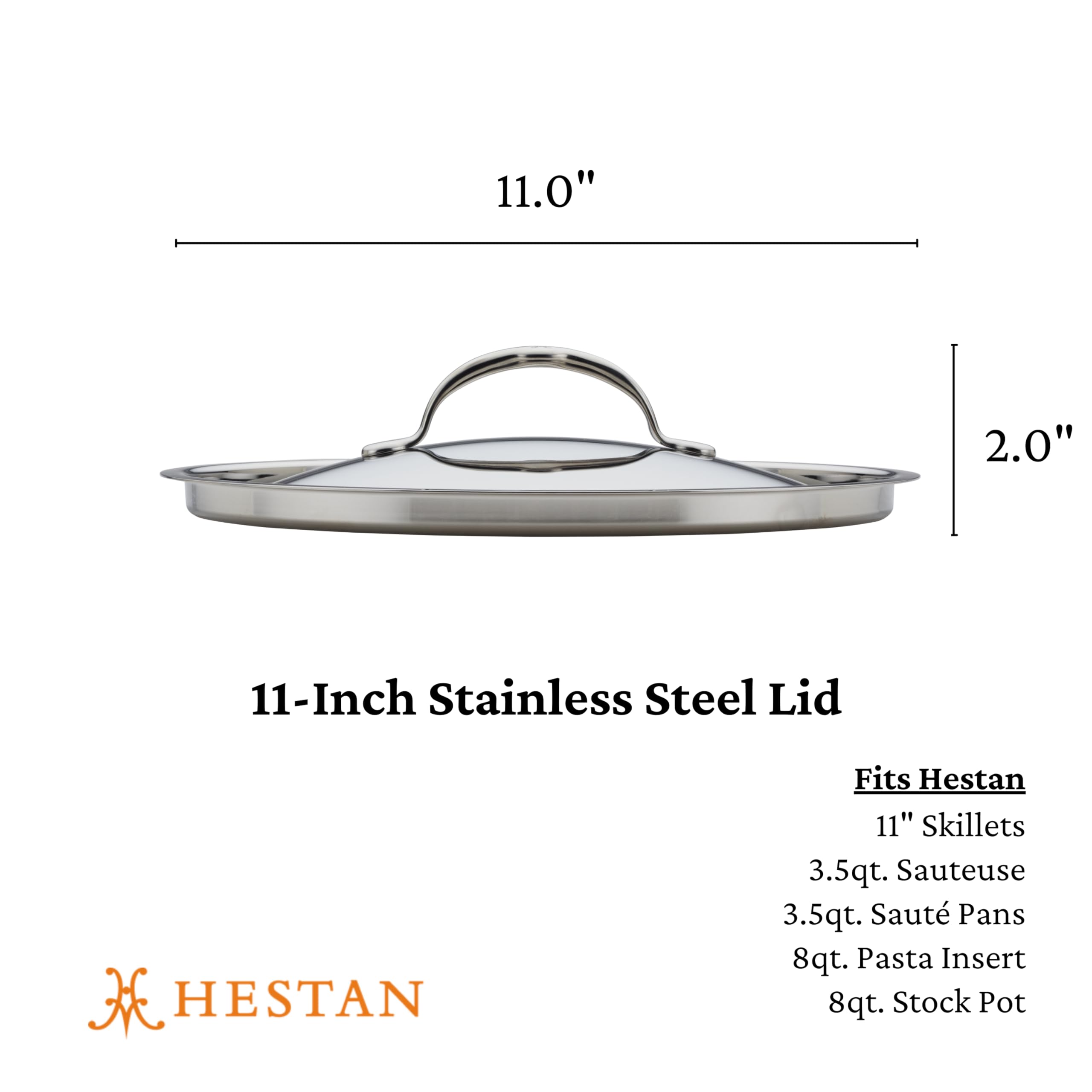 Hestan Provisions – 11" Stainless Steel Lid