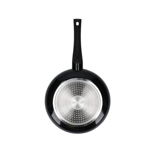 MasterClass Eco Induction Frying Pan with Healthier Ceramic Chemical Free Non Stick, Aluminium/Iron, Black/Blue, 24 cm