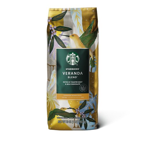 Starbucks Veranda Blend Whole Bean Coffee, Light Roast