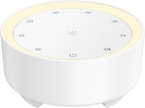 Kipcush White Noise Machine - 20 Soothing Sounds with Custom Shortcuts & Dimmable Night Light