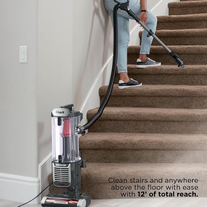 Shark ZU102 Rotator Pet Upright Vacuum with PowerFins HairPro and Odor Neutralizer