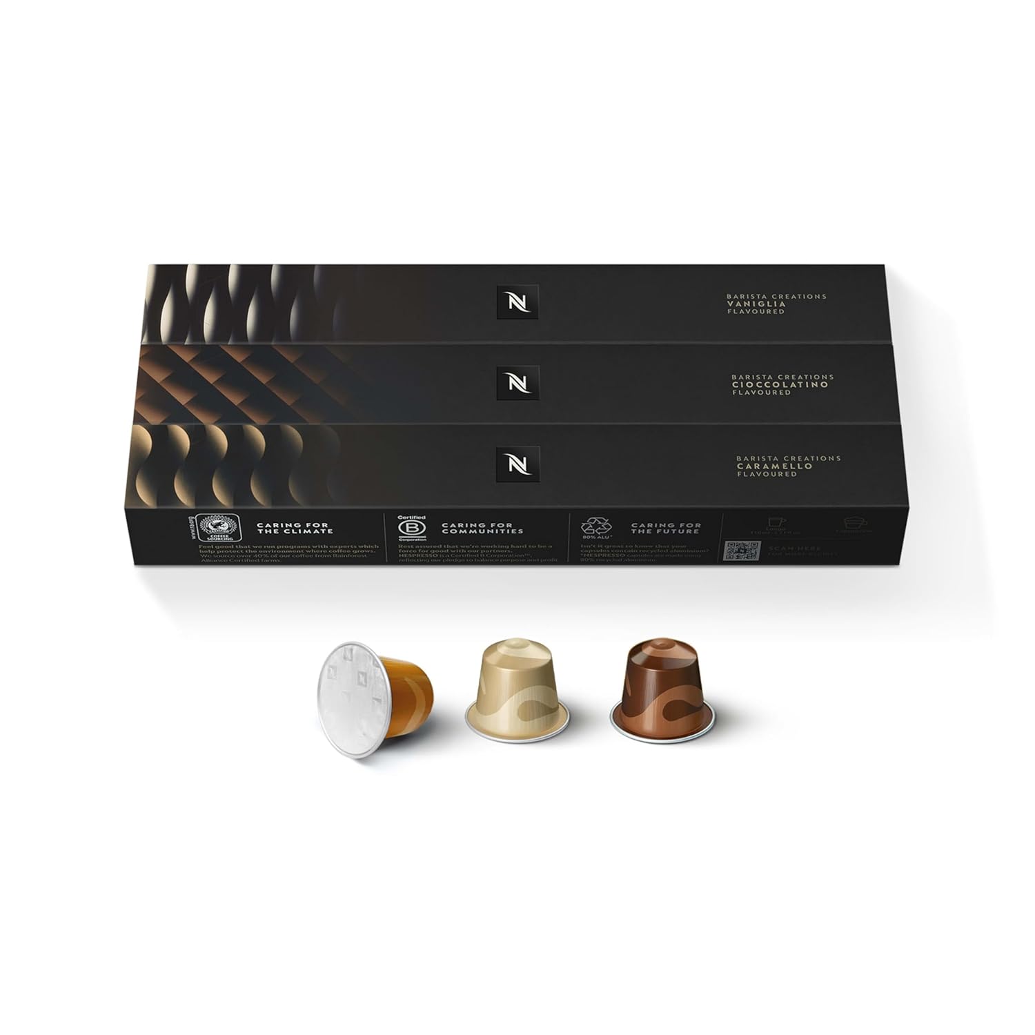 Nespresso Barista Flavored Espresso Capsules - Medium Roast Coffee Pods | 30 Count Pack