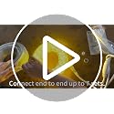 40ft LED Rope Lights Outdoor Warm White, Connectable & Waterproof 110V 432 LEDs