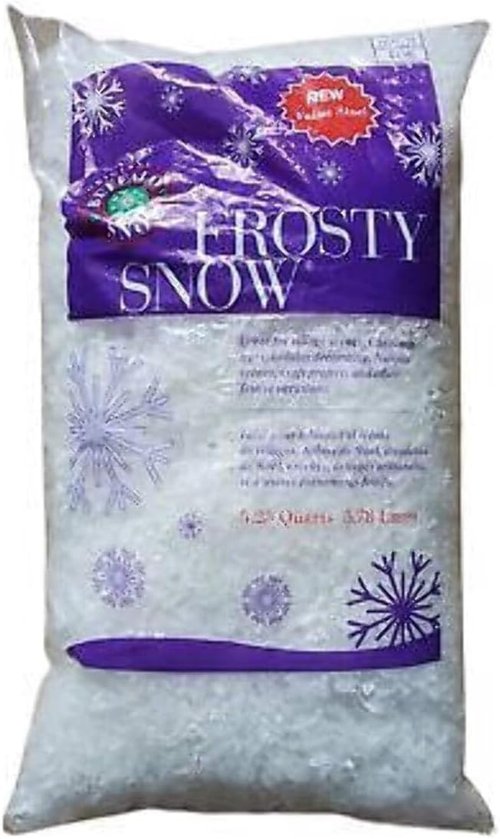 Buffalo Snow | Original Frosty Snow - 5 lbs Bag for Holiday Decorations and Crafts